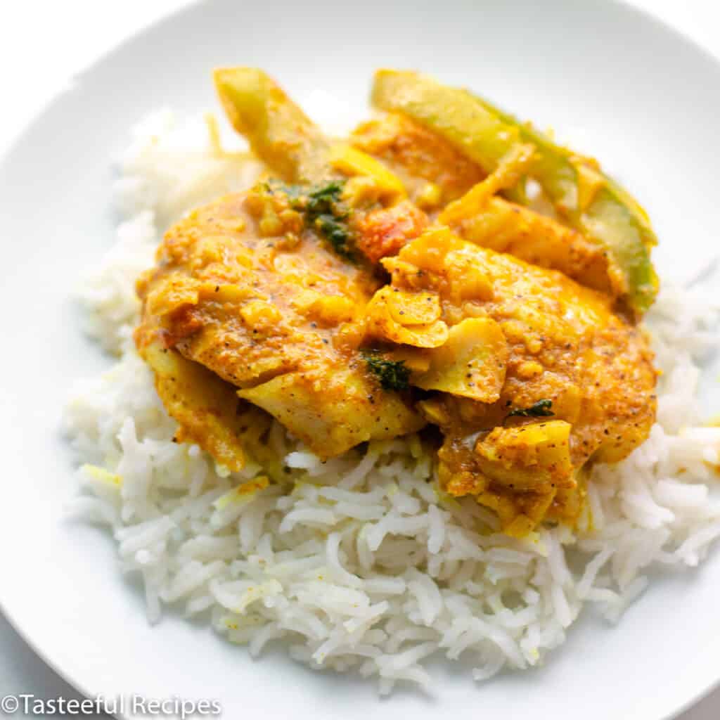 Caribbean Coconut Curry Fish - Tasteeful Recipes